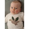 Beige sweater met eend - Sweater wiggle and waddle offwhite melange